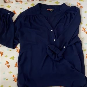 Navy Tunic with adjustable sleeves